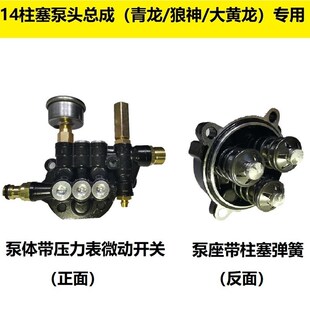 指南车战狼青龙狼神机型泵头总成洗车机柱塞水泵头微动关