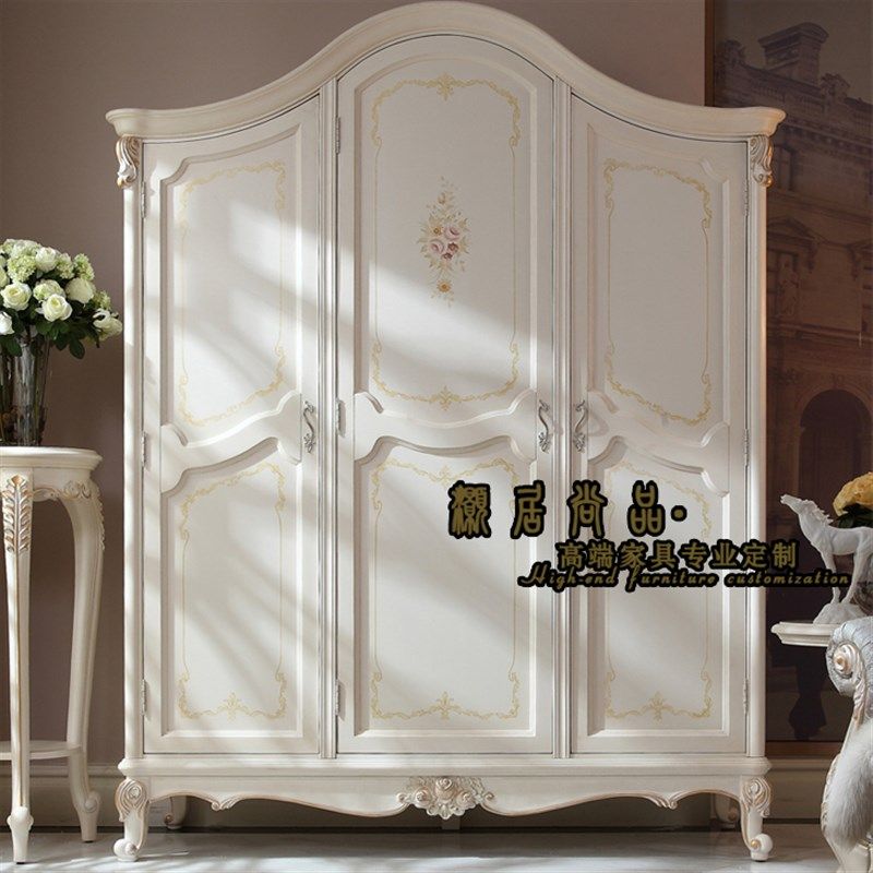 欧式实木衣柜衣橱白色家用别墅雕花卧室储物柜衣服柜收纳柜定制,住宅家具,独立衣柜,淘宝优惠券,粉丝福利购,淘宝优惠卷