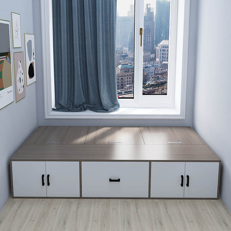 无床头高箱体单人床小户型定制储物抽屉一体实木地台榻榻米次卧床,住宅家具,板式床,淘宝优惠券,粉丝福利购,淘宝优惠卷