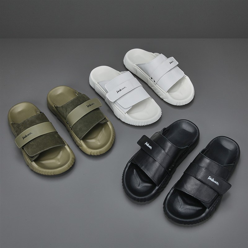 拖鞋男可外穿2025新款防滑防臭耐磨夏I软底不累脚凉鞋真皮舒适男