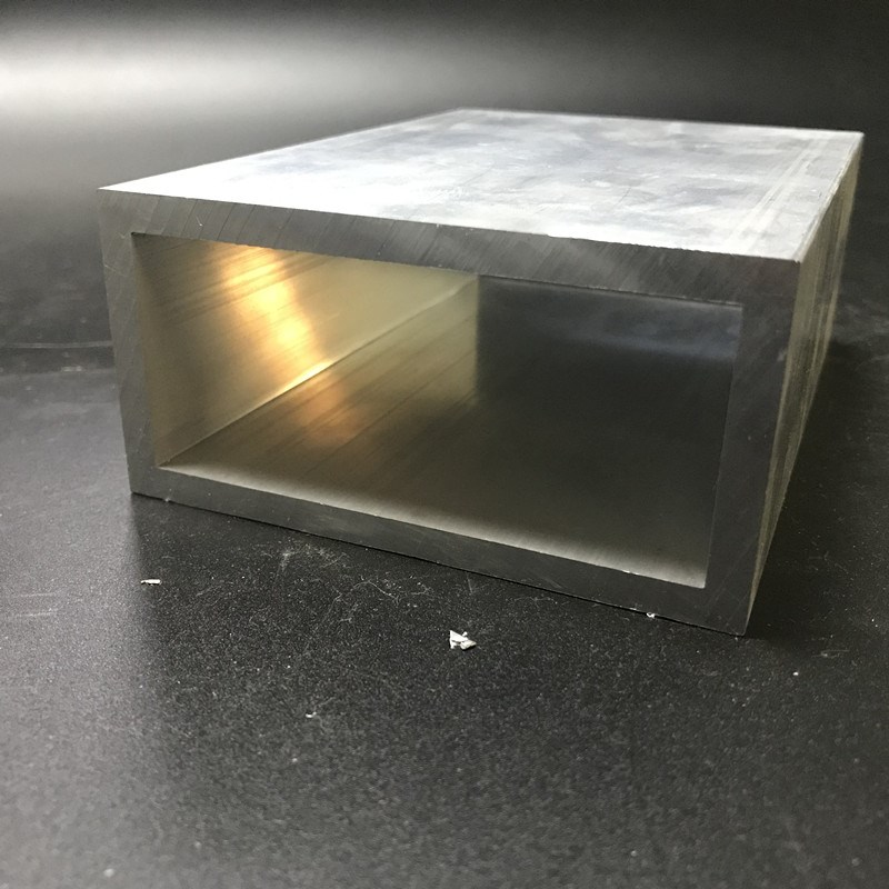 铝型材铝合金方管铝方通定制木纹铝方通50x100x5mm铝方通硬质方管