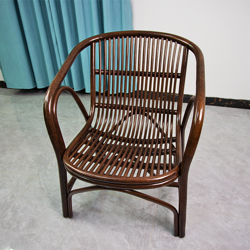 新中式滕椅家用天然真藤藤编靠背椅阳台老人椅客厅藤椅三件套椅子,住宅家具,阳台椅,淘宝优惠券,粉丝福利购,淘宝优惠卷