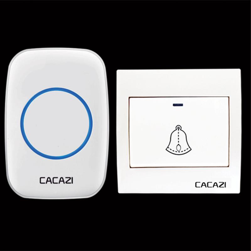 无线遥控门铃 无线门铃86型大面板 家用1拖2拖1 3免电线呼叫器H10