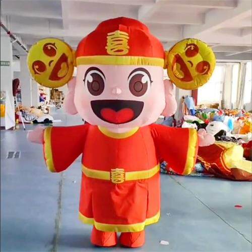 充气行走卡通人偶气模企业ip形象吉祥物模型哪吒气模动漫人物水果