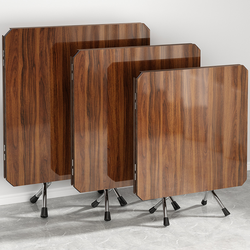 家用小户型折叠桌圆形餐桌