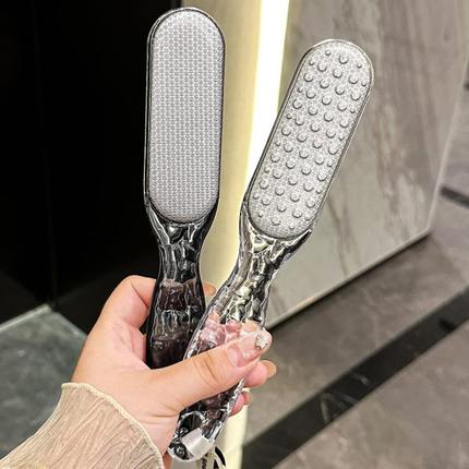 磨脚神器去死皮老茧双面不锈钢脚后跟打磨器家用修脚刮脚搓脚板