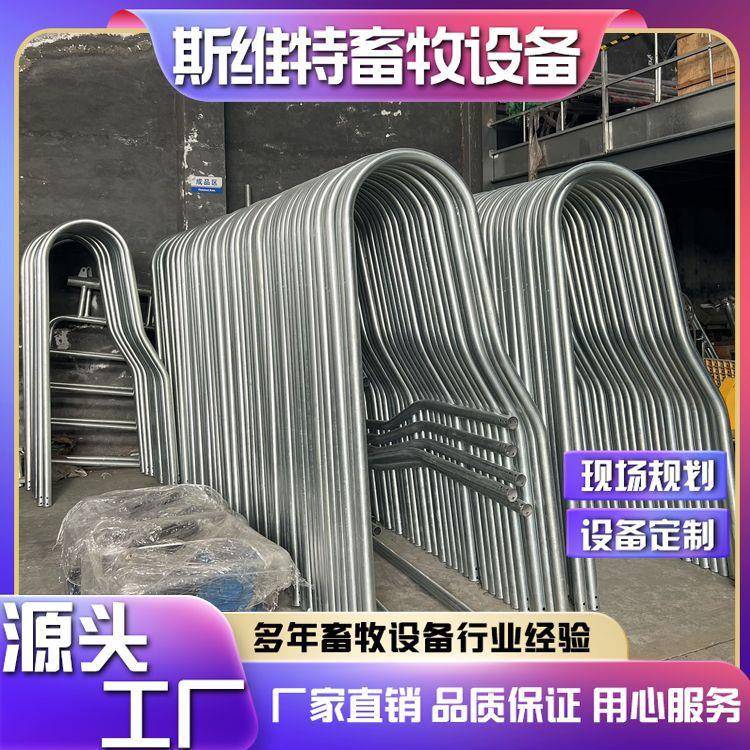 牛卧床奶牛牧场养殖场设备热镀锌材质奶牛休息起卧定位栏