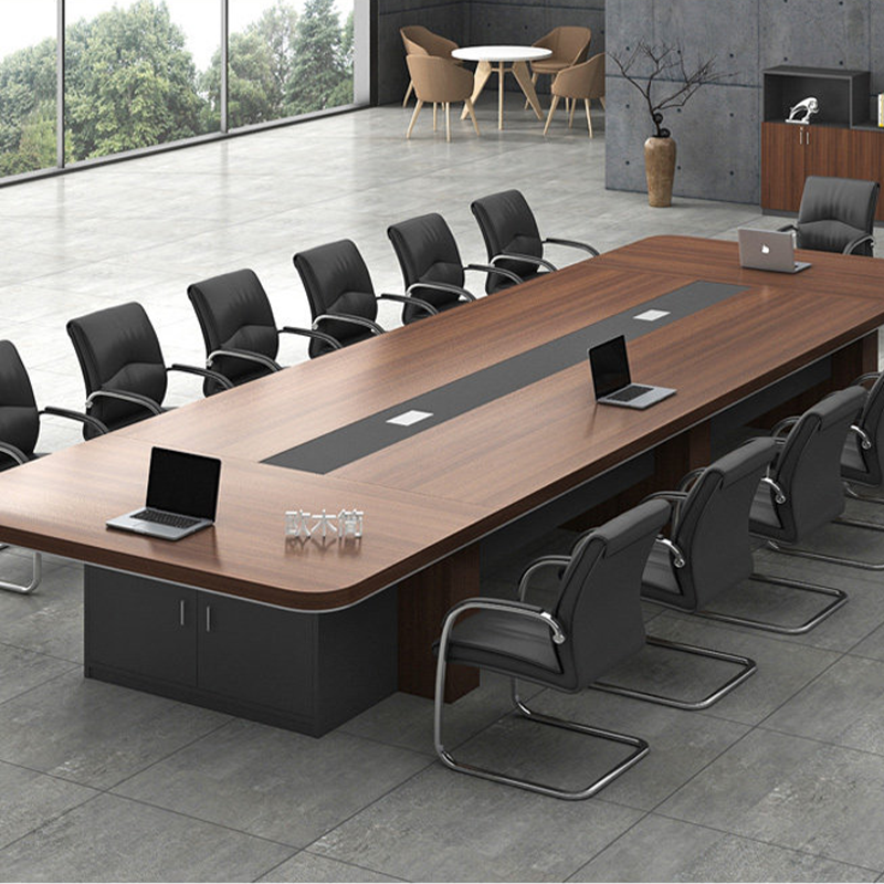 办公会议桌长桌简约现代大型员工培训桌长条桌会议室桌椅组合家具