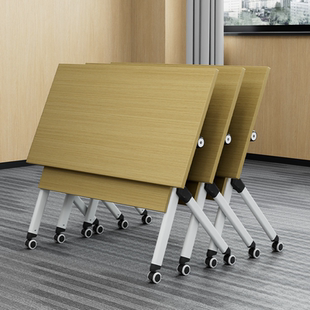 折叠会议桌可移动折叠培训桌椅组合多功能拼接长条桌教室教育机构