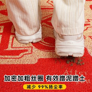 进门地垫喜庆出入平安门垫入户门免打理门口地毯家用加厚丝圈脚垫