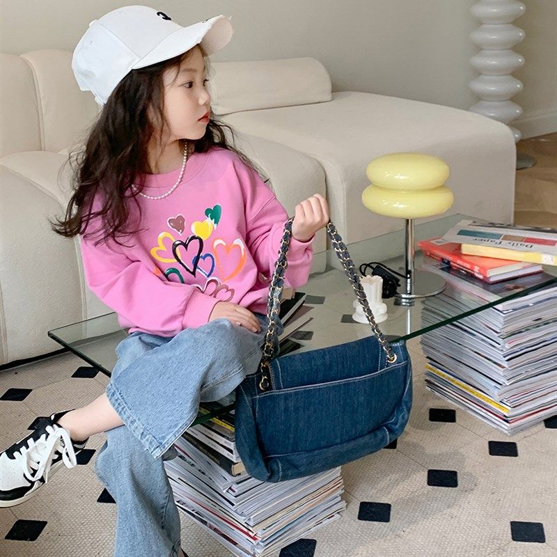 童装女童春装2023新款直筒裤牛仔裤儿童裤子宝宝阔腿牛仔长裤,童装/婴儿装/亲子装,儿童牛仔裤,淘宝优惠券,粉丝福利购,淘宝优惠卷