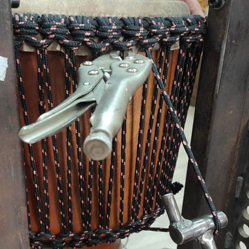 SF非洲之星手鼓非洲鼓售后维修保养专业换鼓皮换鼓绳缠绳开裂修复