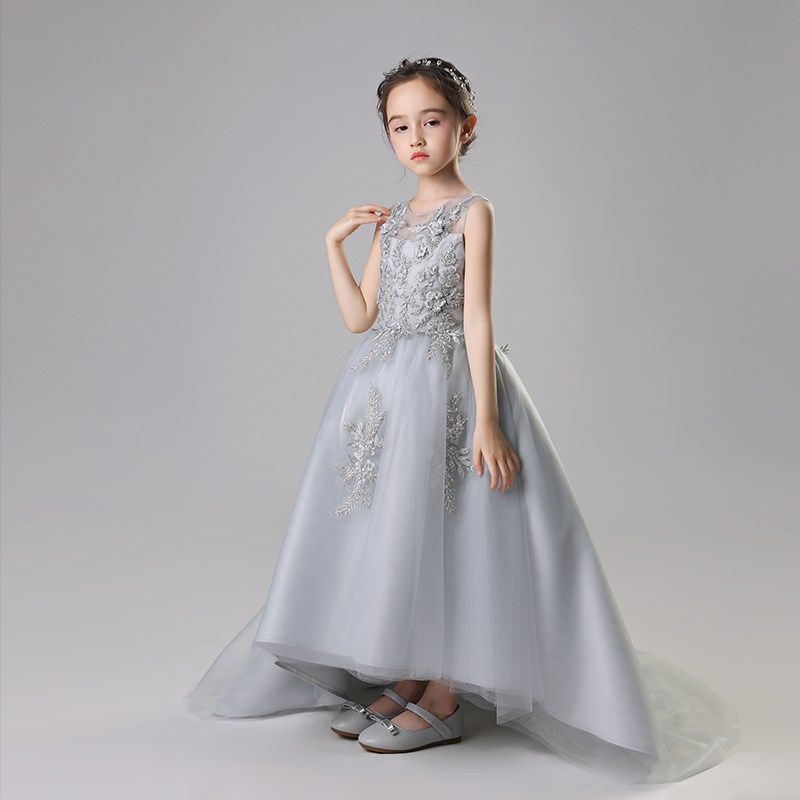 女童礼服蓬蓬裙儿童公主婚纱拖尾晚礼服小主持人模特走秀表演服,童装/婴儿装/亲子装,儿童礼服,淘宝优惠券,粉丝福利购,淘宝优惠卷