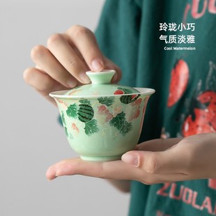旅行茶具小套装 西瓜便携式 简易户外随身功夫泡茶壶茶杯露营快客杯