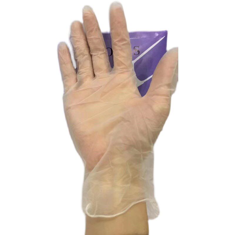 一次性手套 家务透明手套 PVC手套 家用常规防护美容手套 100只装