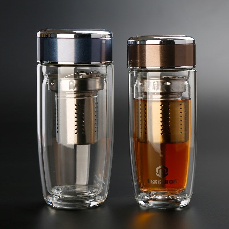 男士款双层家用高硼硅玻璃杯大容量鹅蛋杯泡茶杯子耐高温水杯男款,餐饮具,玻璃杯,淘宝优惠券,粉丝福利购,淘宝优惠卷