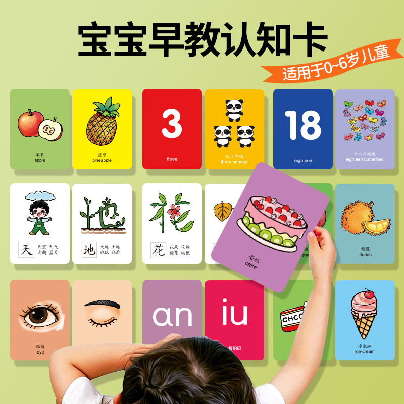 0-6岁宝宝早教认知卡幼儿启蒙图片