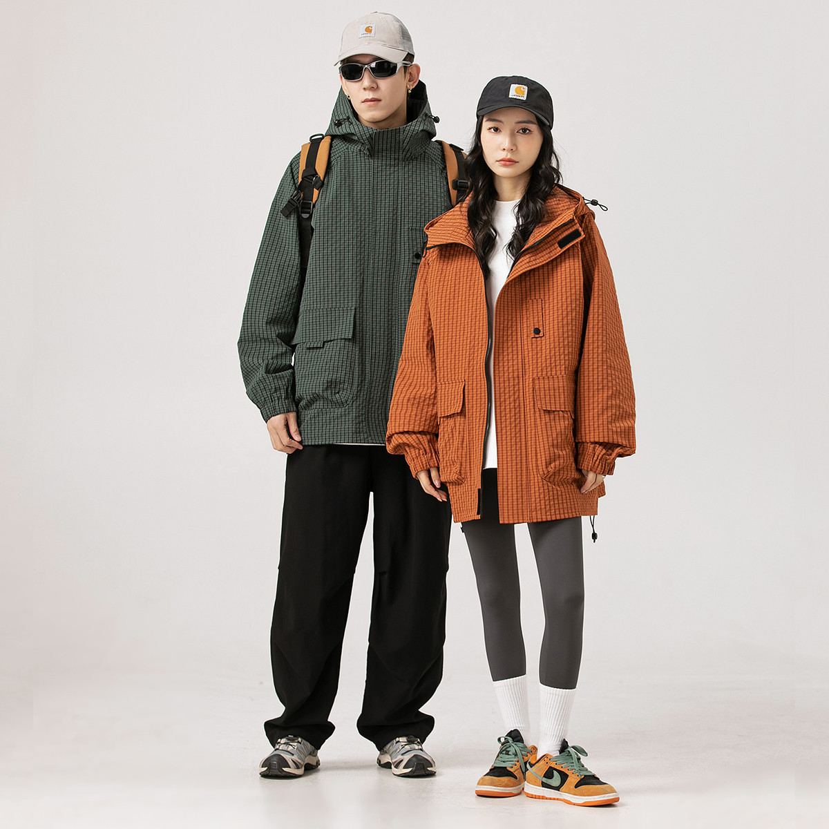 MMLG MCQ2025新款冲锋衣高级感防风防水运动外套宽松连帽大众潮