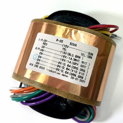 50W16VX2+9VX3带铜皮屏蔽R型电源变压器器R牛前级DAC板用全铜线