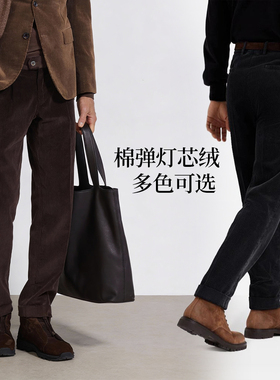 BAMIOW 男士棉弹灯芯绒休闲裤 530克厚款 早春商务通勤长裤 GB305