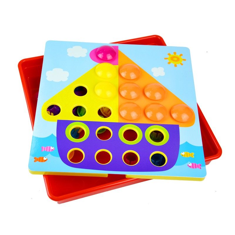 儿童大号百变蘑菇钉拼图插板宝宝智力发早教益智大纽扣插孔,玩具/童车/益智/积木/模型,插珠/蘑菇插钉,淘宝优惠券,粉丝福利购,淘宝优惠卷