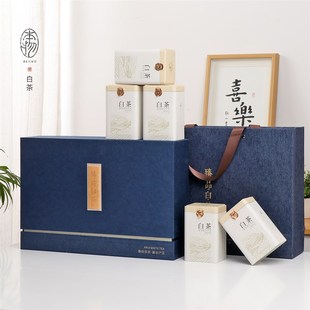 新款高端安吉白茶礼盒包装盒空盒通用半斤装散茶福鼎白茶叶盒定制