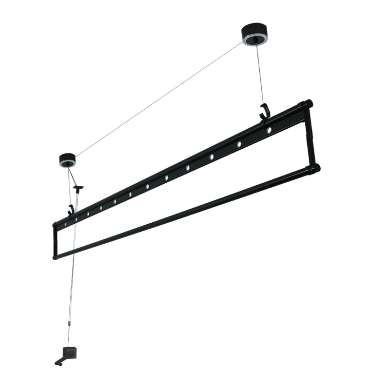 kfe小阳台升降晾衣架单杆式室内自动手摇晒被架杆式