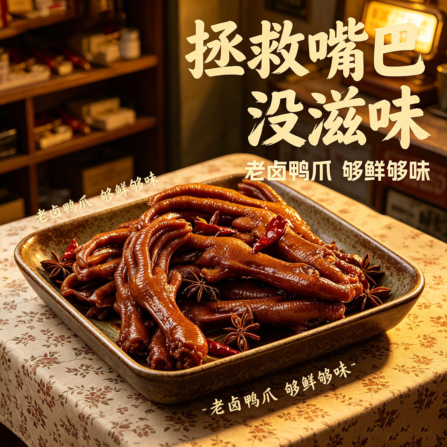 老卤大鸭掌解馋追剧小零食下酒菜