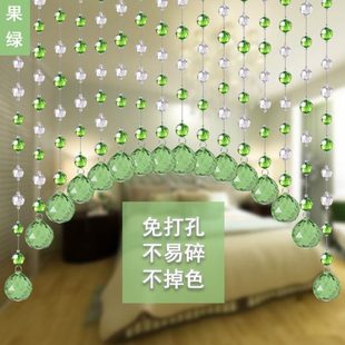 免打孔卧室过道玄关客厅家用装 U3Q水晶珠帘门帘隔断2024新款 饰风