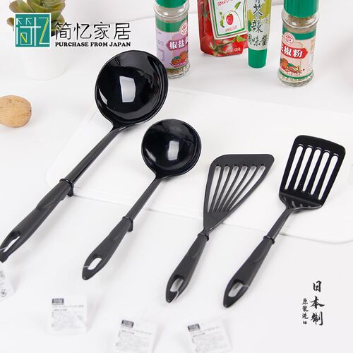 日本进口ECHO耐高温不粘锅锅铲家用塑料铲子漏铲煎铲汤勺锅铲套装