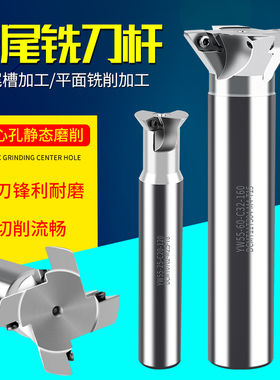 台湾数控YW5560度直柄燕尾槽刀杆WP内孔鸠尾V型槽铣刀杆套式刀