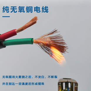 RVV护套线电览线软线家用电线电缆线防冻电源线Q2芯户外线铜芯国