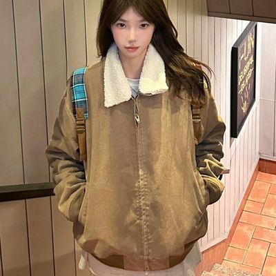 2025新款复古宽松加厚夹克