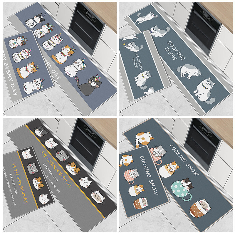 加厚厨房地垫吸水吸油防油地垫长条防滑脚垫子进门口门垫家用地毯,居家布艺,家用脚垫,淘宝优惠券,粉丝福利购,淘宝优惠卷