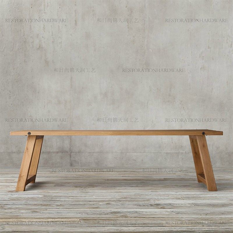 法式乡村全实木大板餐桌美式乡村欧式北美黑胡桃木原木简约长桌