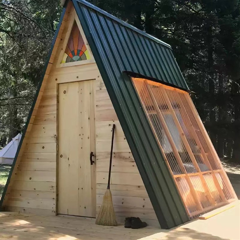 三角形树屋网红景区农家乐民宿木房子移动别墅户外儿童防腐小木屋