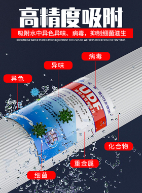 20寸净水机前三级PP颗粒压缩活性炭净水器专用前置过滤纯水机通用