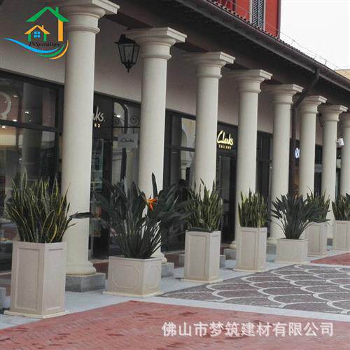 源头厂家直供商场室外罗马柱GRC预制水泥圆柱子造型建筑构件