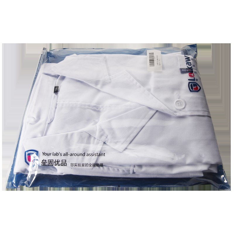 Loikw 实验室白大褂 优质白大衣 实验室厚款薄款长袖松紧袖口男女