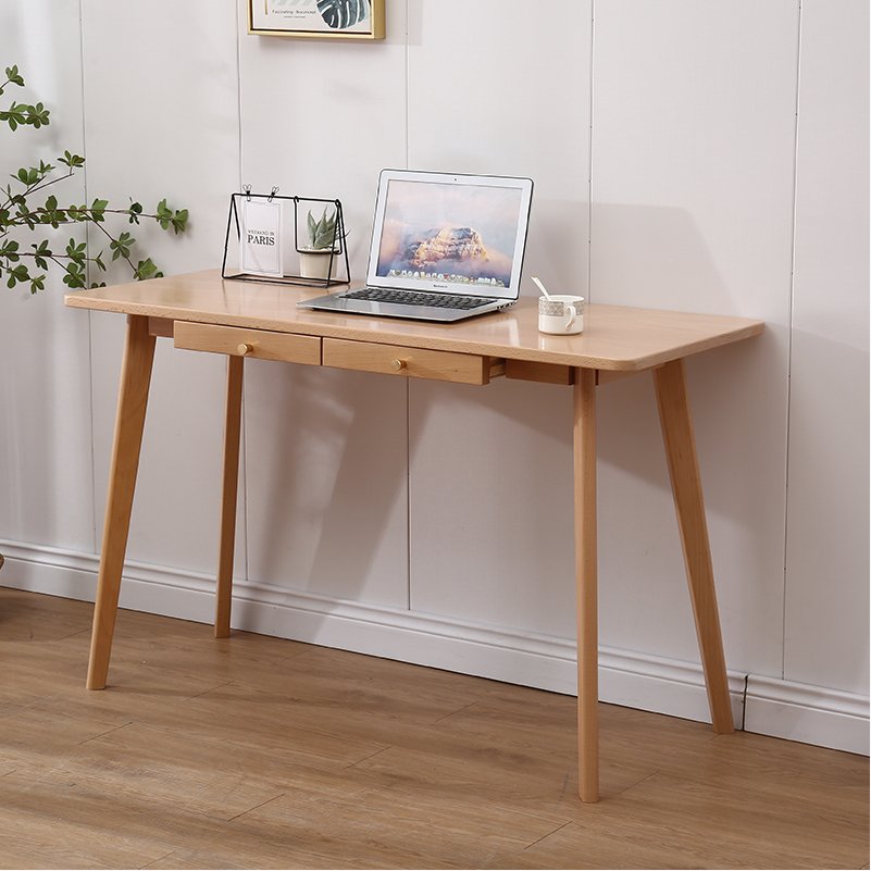 实木书桌榉木儿童学习桌写字桌办公桌子电脑桌电脑台式桌