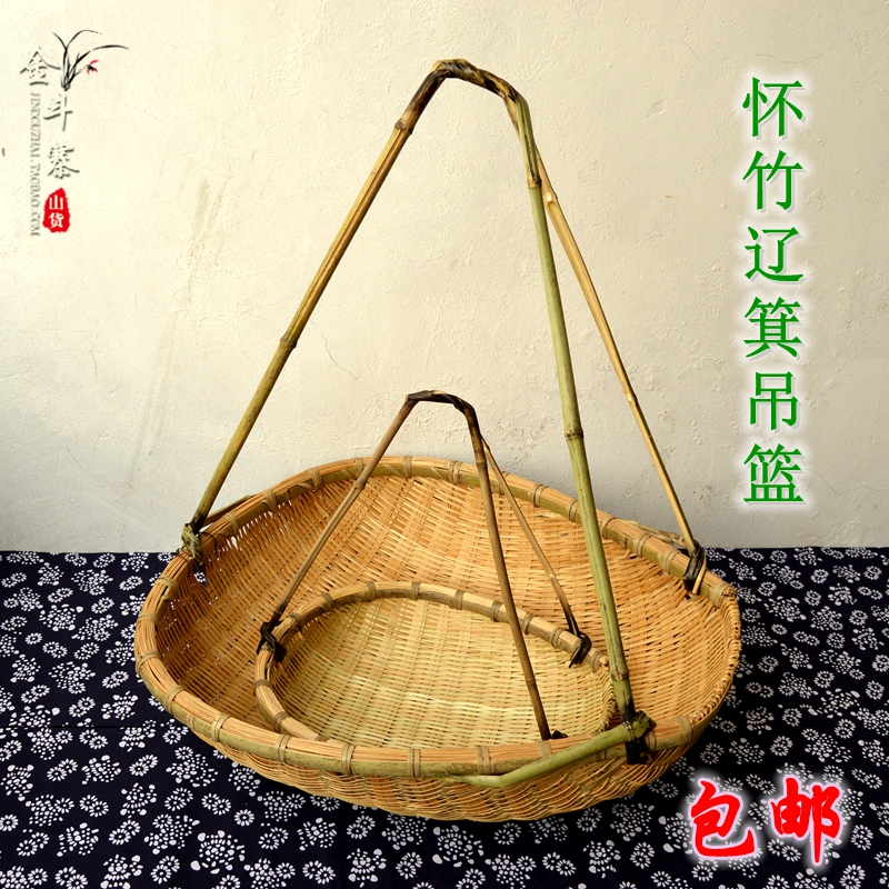 竹编水果篮手提篮礼品篮鸡蛋篮竹篮食品展览篮子蔬菜篮子