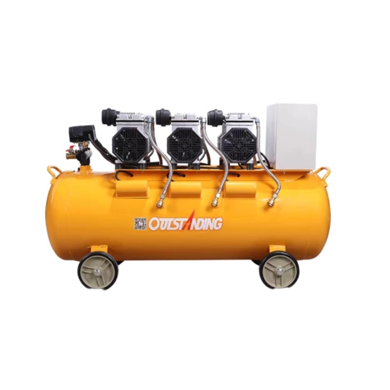 奥突斯无油空压机小型气泵家装压缩机无油静音木工喷漆冲气泵