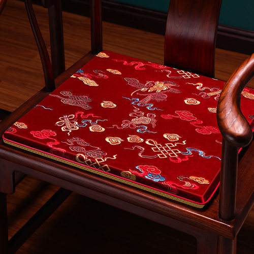新中式椅垫红木椅子坐垫实木圈椅太师椅茶椅垫座椅垫茶桌茶台垫子