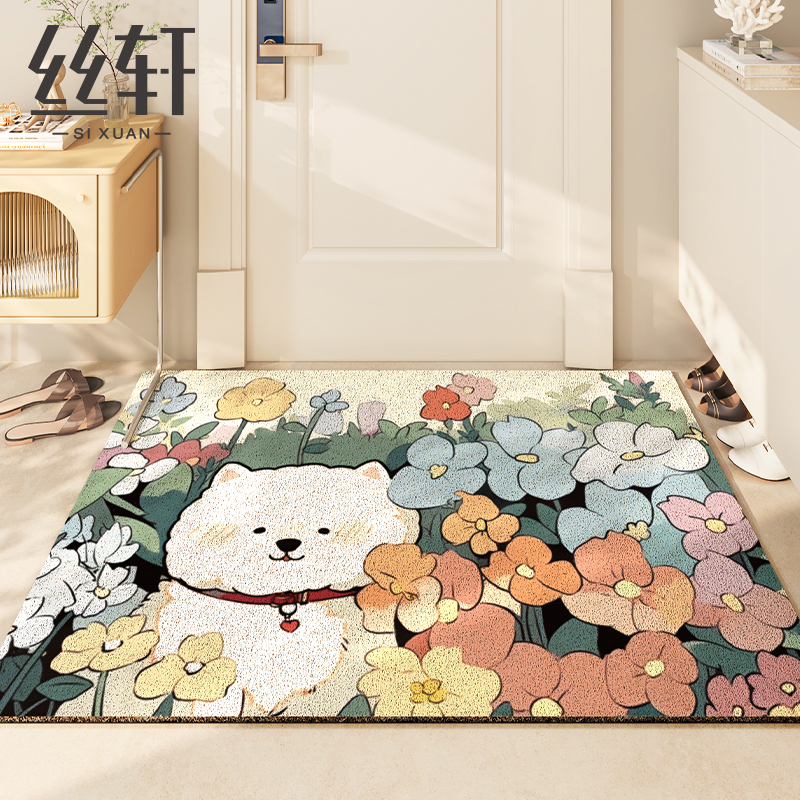 入户门地垫2024新款大门玄关家用门垫丝圈进门地毯门厅免打理脚垫