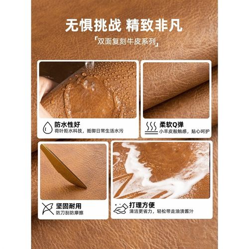 牛皮大鼠标垫桌垫办公高端电脑垫子书桌免洗防水高级感写字台桌布