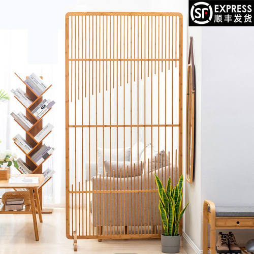 屏风隔断可c移动卧室遮挡折叠客厅移动日式玄关柜置物架墙家用简