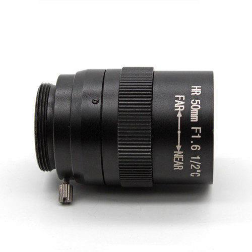 高清百万像素远距离HR50MM F1.6 1/2 手动变焦光圈镜头视觉监控