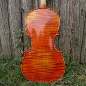 NONU纯手工制作天然虎皮纹独板中提琴 演奏级中提琴