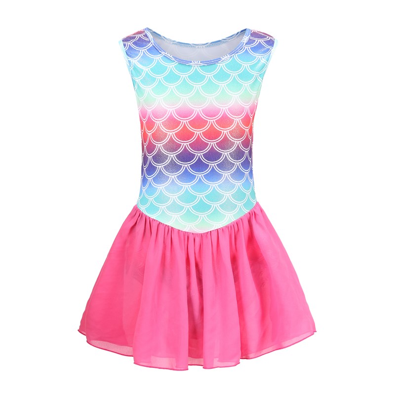 儿童专业艺术体操连体裙小学生团体比赛服幼儿泳衣泳裙舞台演出服