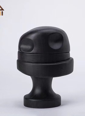 现代创意人像帽子架树脂摆件样板房卧室梳妆台衣帽间床头柜装饰品